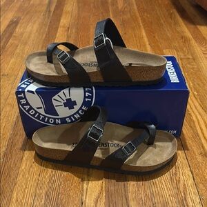 Birkenstock Mayari Graceful Licorice Regular Leather US 8